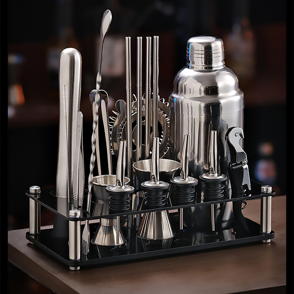 Home Bar Setup Kit - Colección de Artículos Esenciales para Bar,
