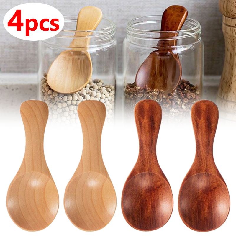 Ice Pick Pick - Mini cucharas de madera para cocina,