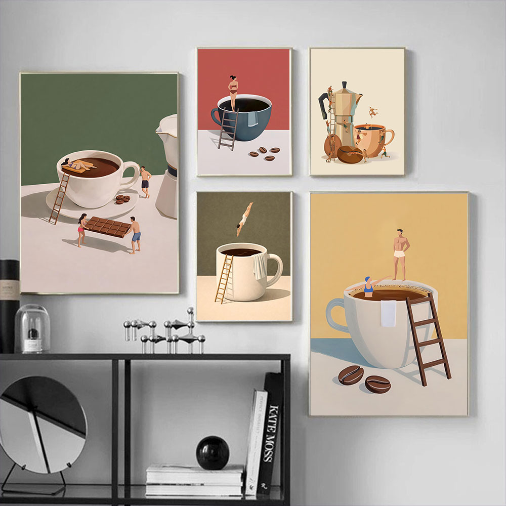 Home Bar And Coffee - 1 póster sin marco con diseño