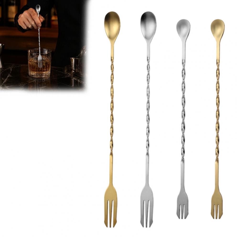 Bar Spoon Twisted - Cuchara Mezcladora de Acero Inoxidable con