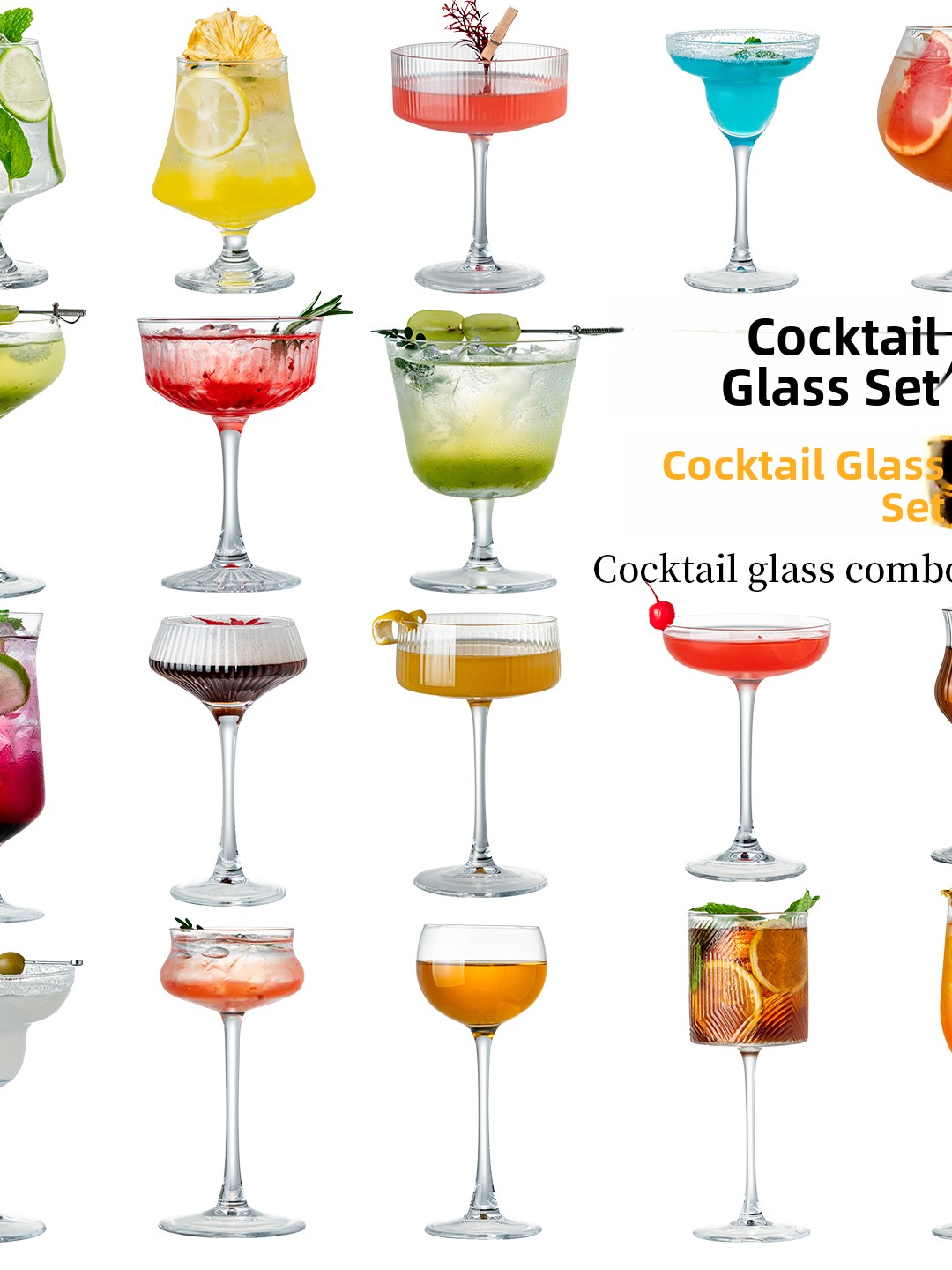 Highball Glass Set - Juego de Vasos de Cristal Premium
