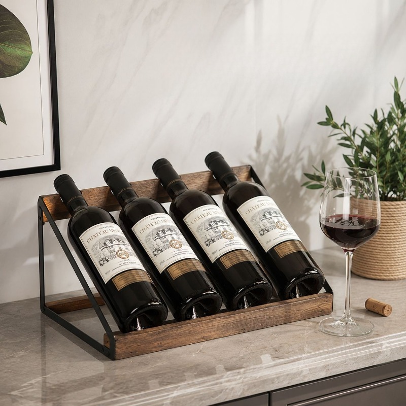 Estante de Madera para Botella - Home Bar Shelves reseña y precio