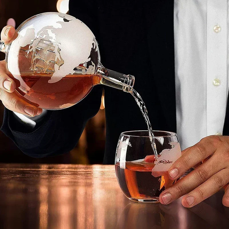 Juego de decantador de whisky  - Decanter Globe Set reseña y precio