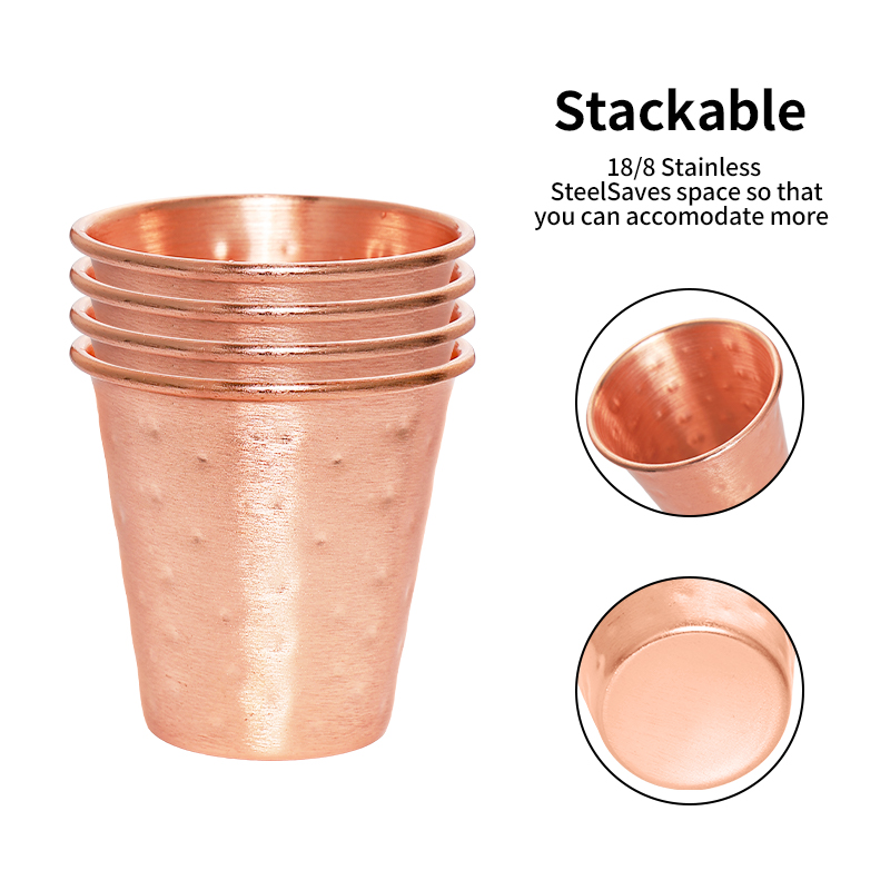 Juego de 4/6 tazas de cerveza  - Mule Copper Mug reseña y precio