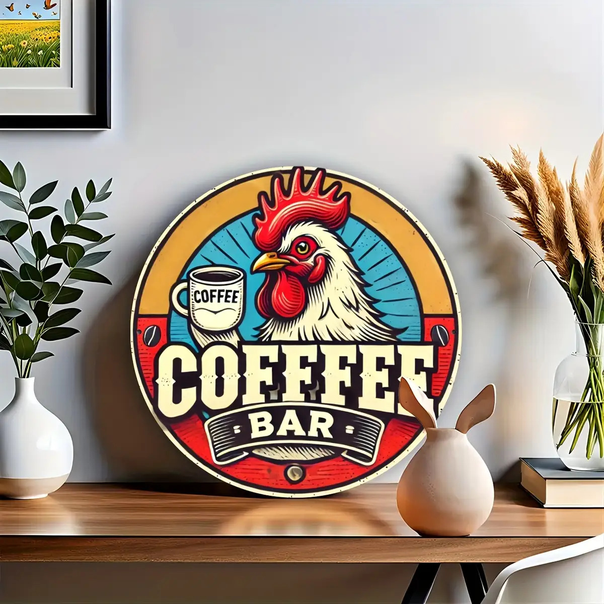 Letrero de Aluminio Vintage 2D - Home Bar And Coffee reseña y precio