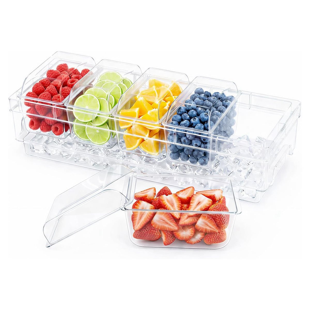 Contenedores refrigerados para - Garnish Tray Set reseña y precio