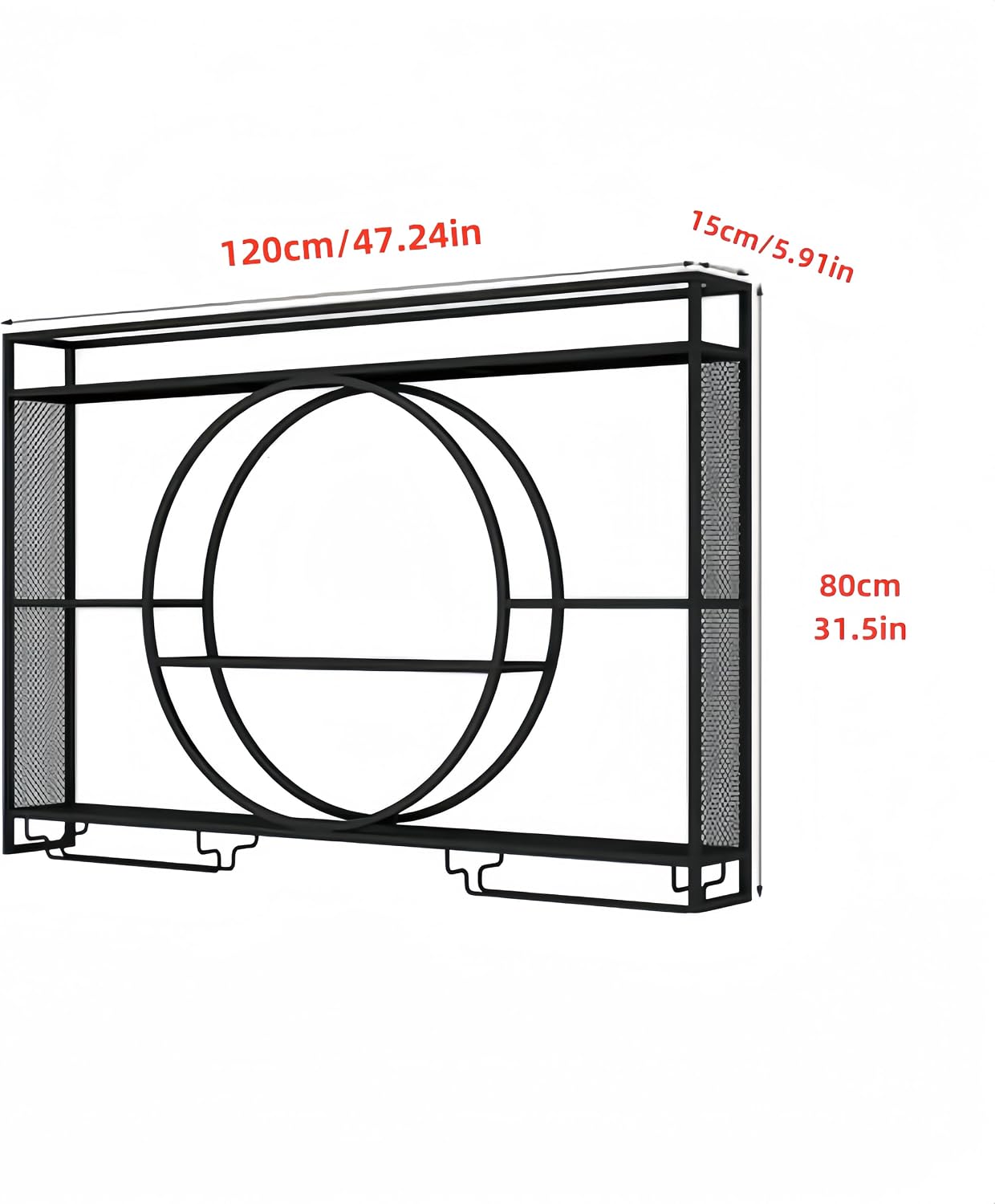 Estante de Pared Metálico Negr - Home Bar Shelves reseña y precio